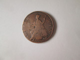 Cumpara ieftin Rară! UK 1/2 Penny 1777 regele George III, Europa, Cupru (arama)