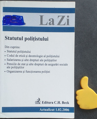 Statutul politistului Catalin Barb foto