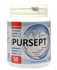 Dezinfectant suprafete si apa fantani Pursept 50 comprimate