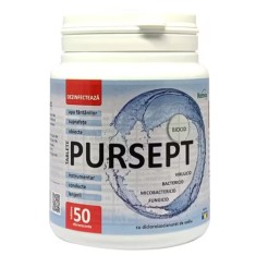 Pastile f&acirc;nt&acirc;nă, dezinfecție apă, Pursept 50 comprimate