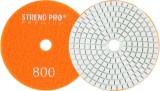 Disc diamantat de lustruire Strend Pro Premium P800, 100 mm, cu velcro (pentru polizare umeda)