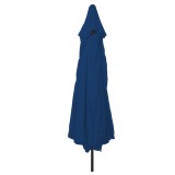 Umbrelă de grădină vidaXL &oslash;395x245 cm Albastru Azur