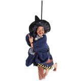 Cumpara ieftin Figurina Halloween Vrajitoare Befana polirasina textil multicolor III cm 10x6x18 H