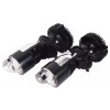 Set 2 becuri auto H4, cu lupa Bi-led, 2 faze, 10000 lm, lumina alb-rece, 100W, negru