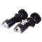 Set 2 becuri auto H4, cu lupa Bi-led, 2 faze, 10000 lm, lumina alb-rece, 100W, negru