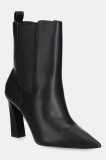 Aldo ghete chelsea de piele LIORA culoarea negru, cu toc drept, 14147559