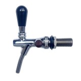 Zapfhahn, Bierzapfhahn, Schankhahn, Kolbenschankhahn - selbstschlie&szlig;end, verchromt, 7 mm Ausf&uuml;hrung, Gewindel&auml;nge: 55 mm