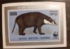 Batumi fauna wwf colita bloc mnh, Nestampilat