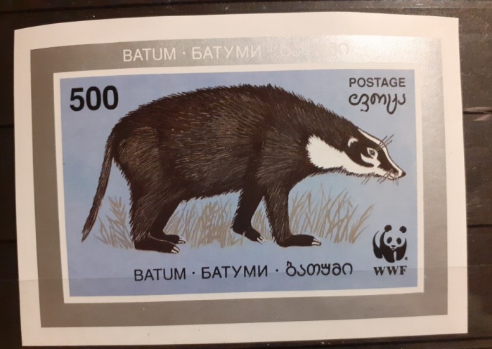 Batumi fauna wwf colita bloc mnh
