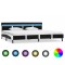 vidaXL Cadru de pat cu LED, negru, 180 x 200 cm, piele ecologică