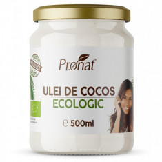 Ulei de cocos RBD bio, 500ml Pronat
