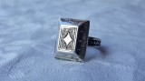 Argint INEL UNIC etnic TUAREG TRIBAL gravat manual VECHI vintage EXCEPTIONAL