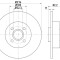 Disc frana RENAULT MEGANE I Scenic (JA0/1) (1996 - 2001) RINGER 0950004265