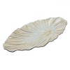 Platou Sticlă Oval, 36x18 cm, Argintiu-Auriu, Oem