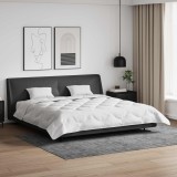 VidaXL Pilotă de vară cu pernă 3 pcs Alb Microfibră 3377265