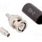 Conector BNC mufă tată drept 50&Omega; AMPHENOL RF - lipire, crimpat pe cablu