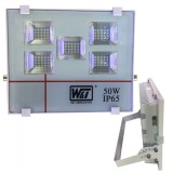 Proiector 100LED SMD T011 50W IP65 Alb Rece 220V WT
