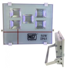 Proiector 100LED SMD T011 50W IP65 Alb Rece 220V WT foto