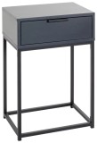 Cumpara ieftin NOPTIERA ILVA, antracit, negru metal, material pe bază de lemn, 40/60/28 cm
