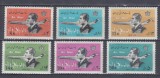 IRAN 1974 POSTA AERIANA MOHAMMAD REZA SHAH PAHLAVI MICHEL 1710/1715 SERIE MNH