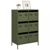 VidaXL Dulap &icirc;nalt, verde măsliniu, 68x39x101,5 cm, oțel
