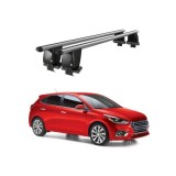 Cumpara ieftin Bare transversale portbagaj auto aluminiu compatibile plafon neted Hyundai Accent V HC Sedan 2017- argintii sau negre Cod: CB200101 Kit-102