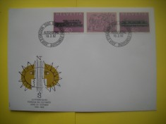 HOPCT PLIC FDC S NR 99 TREN- ELVETIA -EUROPA CEPT 1982