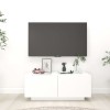 Comoda TV Gossi, Alb, 100x35x40 cm, PAL, Modern