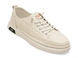 Cumpara ieftin Pantofi sport BITE THE BULLET albi, A76021, din piele naturala