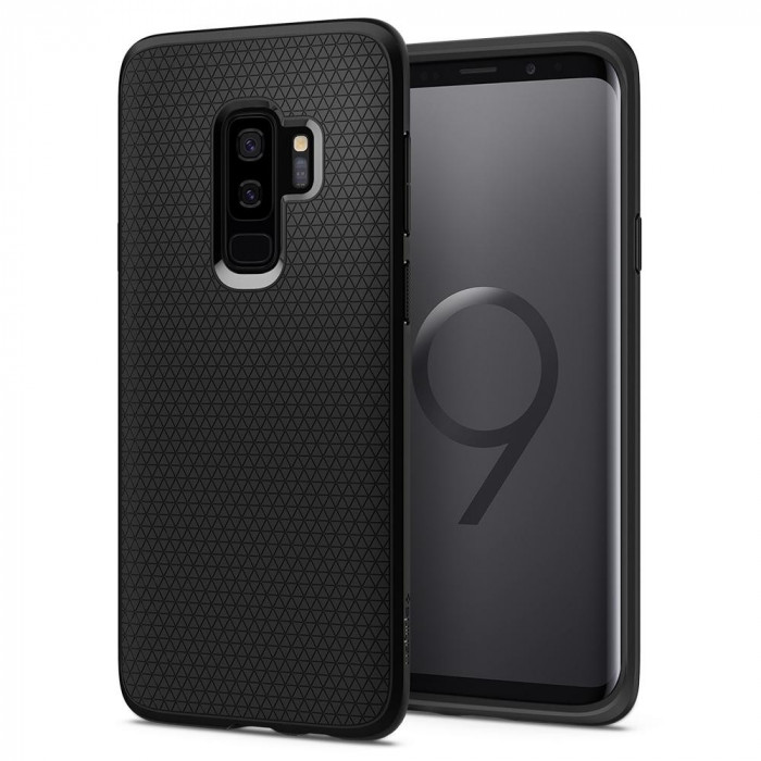 Husa pentru Samsung Galaxy S9 Plus, Spigen Liquid Air, Matte Black