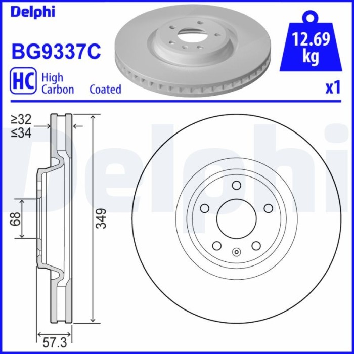 DELPHI BG9337C Disc frana