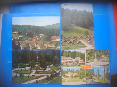 HOPCT LOT 3835 -IP- 4 CARTI POSTALE-BORSEC -JUD HARGHITA-CIRCULATE foto