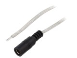 Cablu Electric 2x0,5mm2 cu Soclu DC 5,5/2,1 Transparent