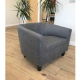 Fotoliu fix Tub, gri