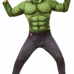Costum Hulk cu muschi pentru baieti - Avengers End Game 140-150 cm 8-10 ani