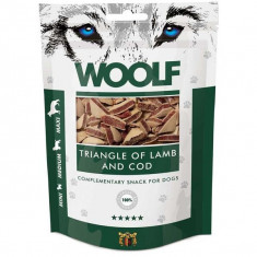 WOOLF Triunghiuri cu Miel și Cod 100g