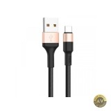 Cablu Date si Incarcare USB-A - USB-C HOCO X26 Xpress 18W 1m Auriu