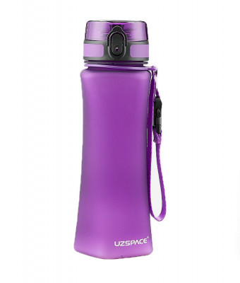 Sticla apa slim Uzspace Tritan, fara BPA cu capac 700ml violet Handy KitchenServ foto
