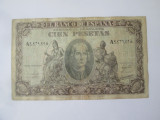 Rara! Spania 100 Pesetas 1940 Cristofor Columb