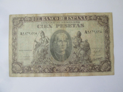 Rara! Spania 100 Pesetas 1940 Cristofor Columb foto