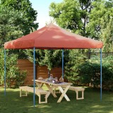 Cort de petrecere pliabil Pop-Up, 292x292x315 cm, teracota GartenMobel Dekor, vidaXL