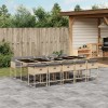 VidaXL Set mobilier grădină cu perne, 11 piese bej combinat poliratan 3278063