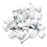 Bride Fixare Cablu cu Cui Nr. 8 (18-20mm) Set 100 Bucati Mutlusan - Cleme Coaxial