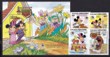 Grenada Grenadines 1985 Disney Grimm MI 726-729 + bl.102 MNH, Nestampilat