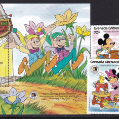 Grenada Grenadines 1985 Disney Grimm MI 726-729 + bl.102 MNH