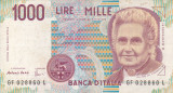 ITALIA 1.000 lire 1990 VF+!!!