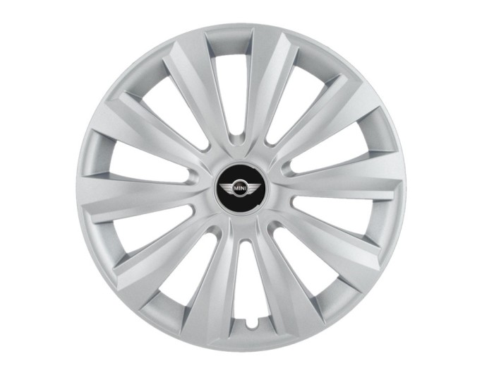 Set 4 capace roti Delta cromat R15 pentru gama auto Mini Cooper