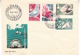 C12 - FDC Romania - Ziua marcii postale roamanesti - LP617 - 1965, Romania de la 1950, Posta
