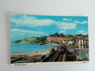 bnk cp Trenuri - Tren trecand prin Dawlish - necirculata foto