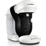 Espressor Bosch Tassimo Style TAS114E, 1400W, 3.3 bar, 0.7l, Autocuratare si decalcifiere, capsule, Alb